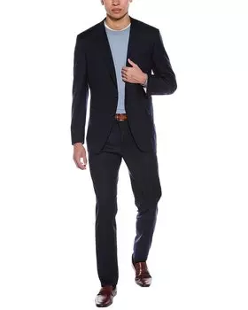 Костюм Canali из 2-х шерстяных тканей, зеленый