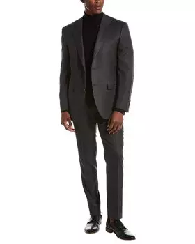Костюм Canali из 2 предметов из смеси шерсти, серый