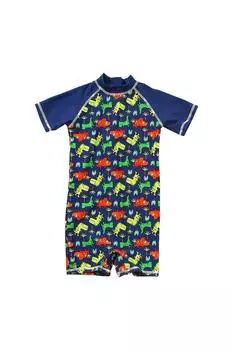 Костюм для купания от сыпи Dinosaur UPF40 Sunsafe H2O, синий