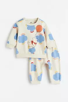 Костюм для новорожденных из 2 предметов H&amp;M, светло-бежевый/винни-пух