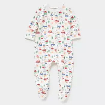 Костюм для новорожденных Uniqlo Long Sleeved One Piece, белый