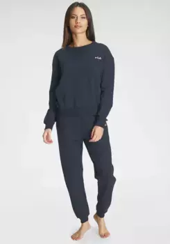 Костюм для отдыха Fila (2 шт., 1 шт.), с логотипом бренда на груди, синий