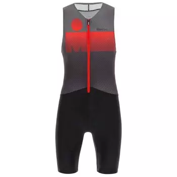 Костюм для триатлона без рукавов Santini Ironman Audax, красный