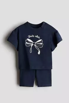 Костюм-Двойка из хлопчатобумажного трикотажа H&M, мультиколор