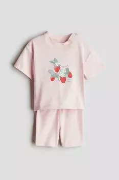 Костюм-Двойка из хлопчатобумажного трикотажа H&M, мультиколор