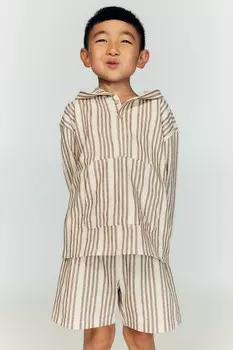 Костюм-Двойка из хлопка H&M, бежевый