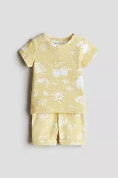 Костюм-Двойка из хлопка в рубчик H&M, мультиколор