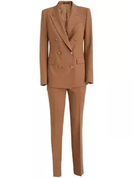 Костюм-двойка из шерсти Tagliatore, коричневый