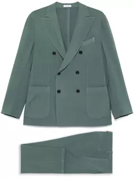 Костюм-двойка из вирджинской шерсти Boglioli, зеленый