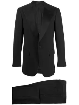 Костюм-двойка с однобортным пиджаком Gucci, черный