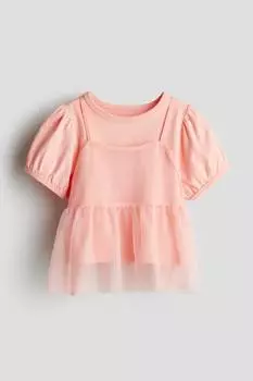 Костюм-Двойка с рубашкой и майкой H&M, розовый