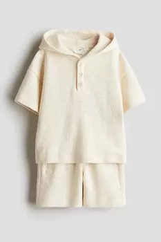 Костюм-Двойка: топ и шорты H&M, бежевый