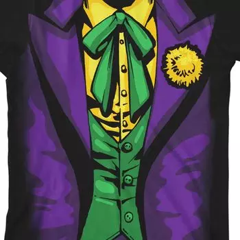 Костюм Джокера из комиксов DC для мальчиков 8–20 лет, футболка с рисунком Licensed Character
