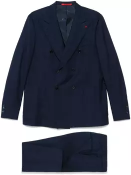 Костюм Isaia в клетку, синий