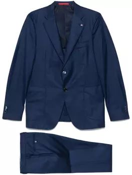 Костюм Isaia в клетку, синий