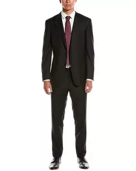 Костюм из 2 предметов из шерсти Canali, черный