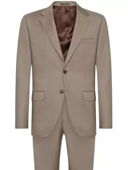 Костюм из чистой шерсти цвета голубого серого цвета Boggi Milano, нейтральный цвет