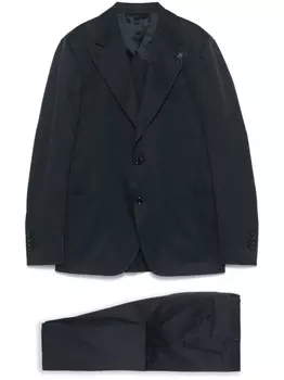 Костюм из хлопка Lardini, синий