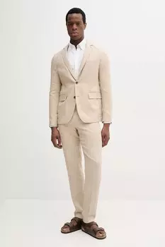 Костюм из льняной смеси Lindbergh, бежевый