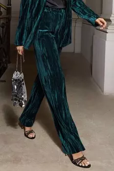 Костюм из мятого бархата с брюками длиной до щиколотки Friends Like These, зеленый