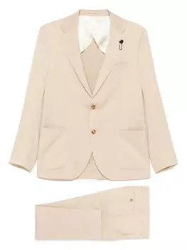 Костюм из натуральной шерсти Lardini, нейтральный