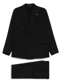 Костюм из натуральной шерсти Tagliatore, черный
