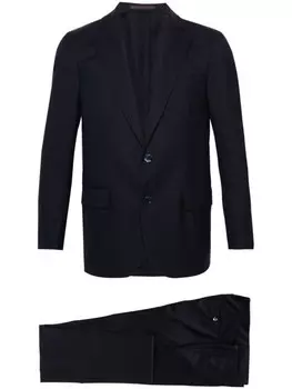Костюм из вирджинской шерсти Bagnoli Sartoria Napoli, синий