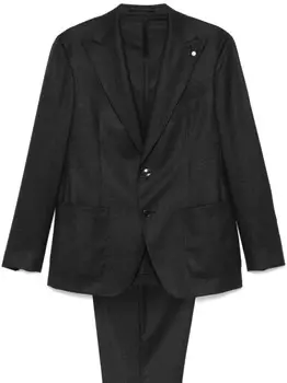 Костюм из вирджинской шерсти LUIGI BIANCHI MANTOVA, серый