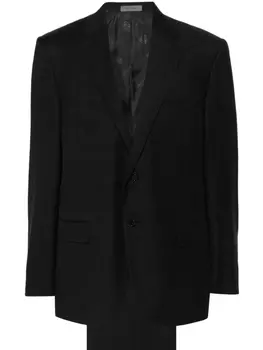 Костюм из вирджинской шерсти с однобортным пиджаком Corneliani, серый