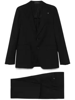 Костюм из вирджинской шерсти Tagliatore, черный