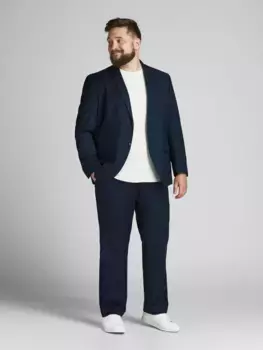 Костюм Jack & Jones PlusSize "JPRFRANCO SUIT NOOS PLS" (2 предмета), облегающий крой, синий