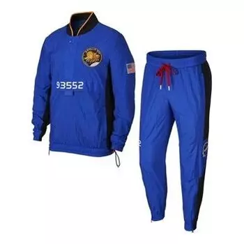 Костюм m nk tracksuit nasa athleisure casual sports suit blue Nike, синий