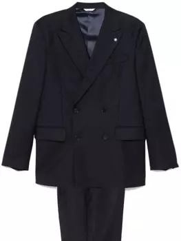 Костюм Manuel Ritz с узором «гусиная лапка», синий