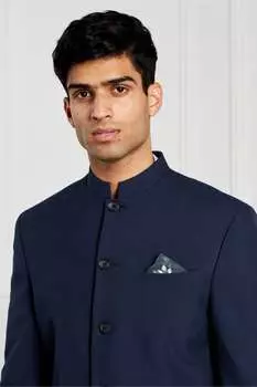 Костюм Неру с воротником-блейзером Next, синий