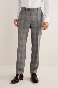 Костюм Nova Fides и брюки в клетку Next, серый