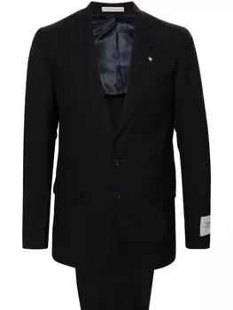Костюм однобортный из натуральной шерсти Corneliani, синий