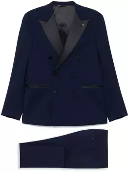 Костюм с атласной отделкой Manuel Ritz, синий