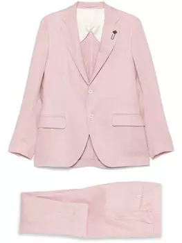 Костюм с брошью Лардини Lardini, розовый