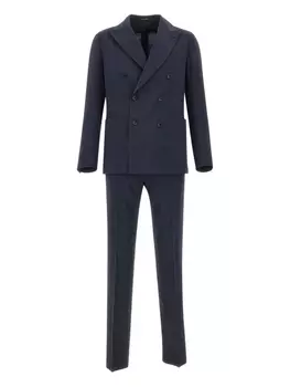Костюм с брошью Tagliatore, синий