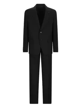 Костюм с булавкой Lardini drop 7, черный