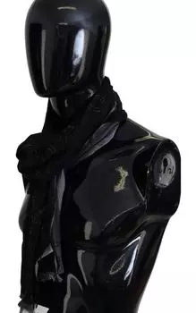 Костюм с национальным логотипом и принтом, мужская шаль с запахом на шею, мужской шарф Costume National, цвет Black And Gray