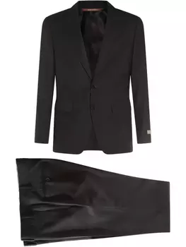 Костюм с нашивкой-логотипом Canali, черный