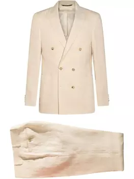 Костюм с нашивкой-логотипом Canali, нейтральный