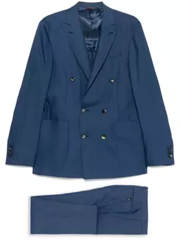 Костюм с однобортным пиджаком Canali, синий