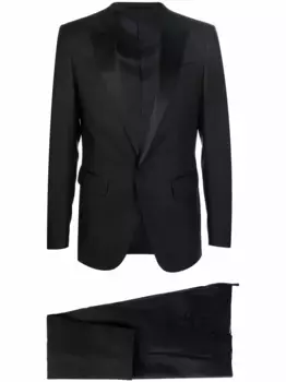 Костюм с однобортным пиджаком DSQUARED2, черный
