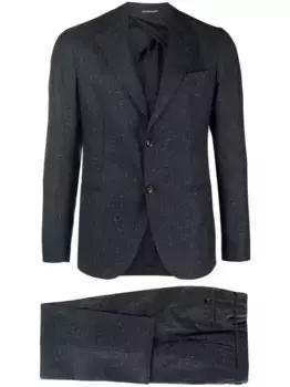 Костюм с однобортным пиджаком EMPORIO ARMANI, синий