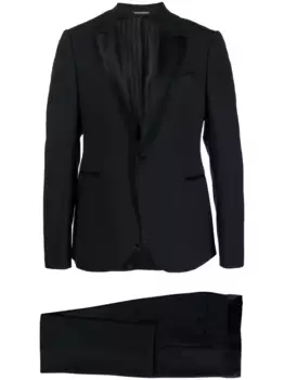 Костюм с однобортным пиджаком EMPORIO ARMANI, синий