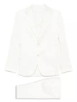 Костюм с однобортным пиджаком Lardini, белый