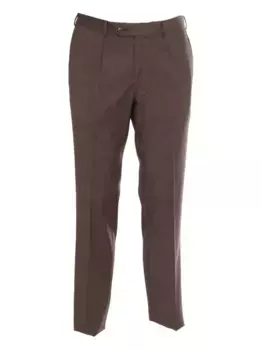 Костюм с однобортным пиджаком LUIGI BIANCHI MANTOVA, коричневый