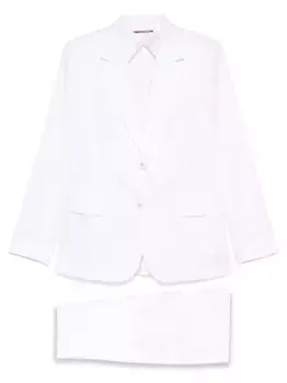 Костюм с однобортным пиджаком MAX MARA, белый